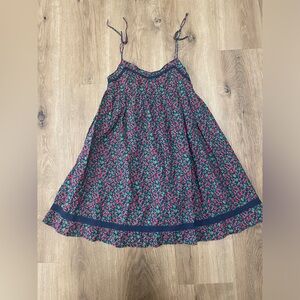 GAP Navy and Red Floral Cherry girls dress size small